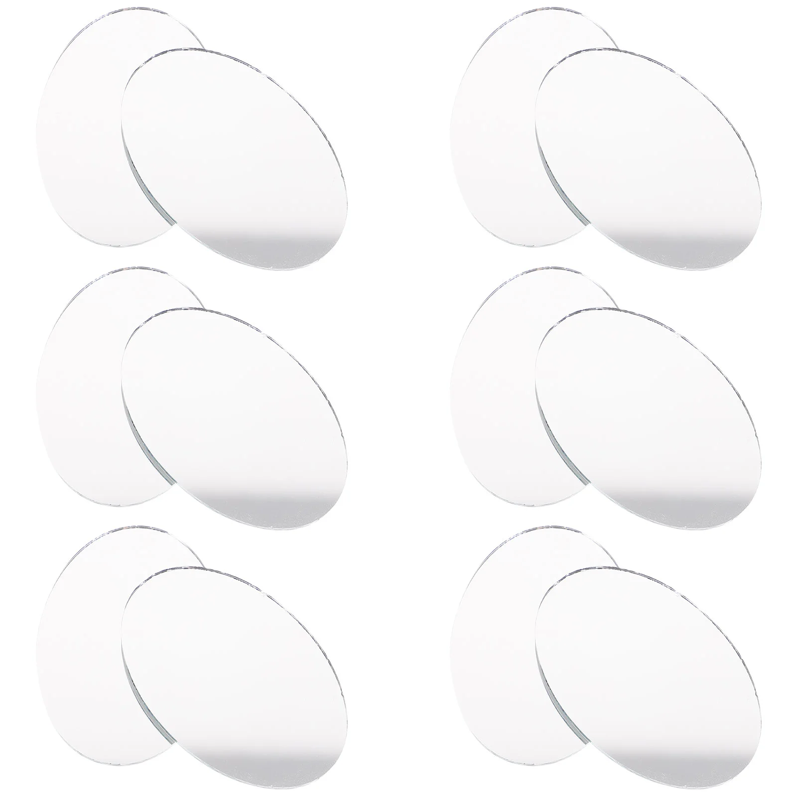 20 Pcs Oval Mirror Lens Durable Mini Makeup Mirrors Portable Vanity Accessories For Female Beauty Skin Care Tool