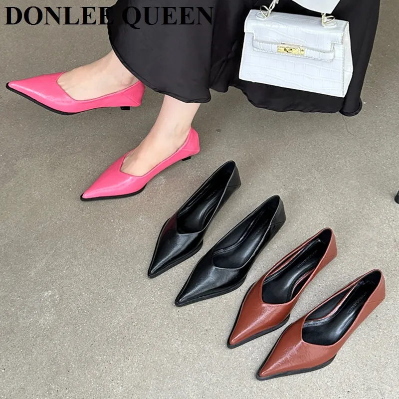 Online Beautiful Kitten Heel Formal Dress Shoes Going Out Footwear With Bow  Stiletto Natural Leather Slingback Low Heels Belt Buckle Business Casual  Pointed Toe Pumps 4523190760F | BuyShoes.Shop