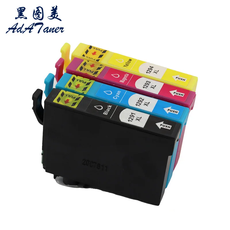 T1291-T1292-T1293-T1294-T-1291-1292-1293-1294-Color-InkJet-Ink ...