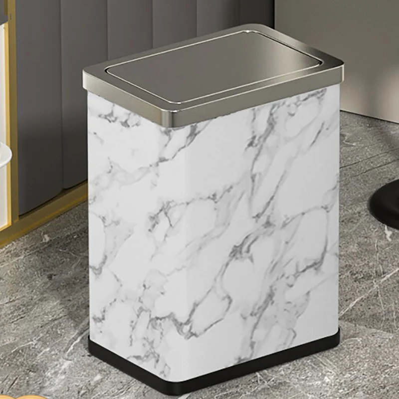 

Creative Small Trash Can Bedroom Stainless Steel Tools Japanese Trash Can Trasher Cubo Basura Cocina Home Decoration GPF30XP