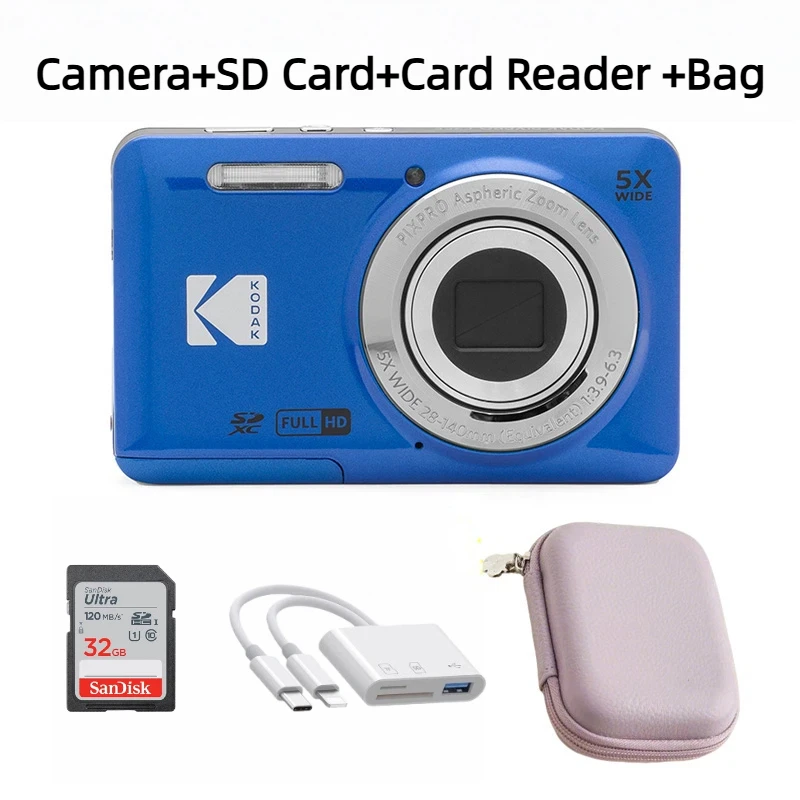 KODAK PIXPRO FZ55 ブルー デジタルカメラ Amazon | PHOTO4LESS Kodak PIXPRO FZ55 デジタルカメラ(ブルー