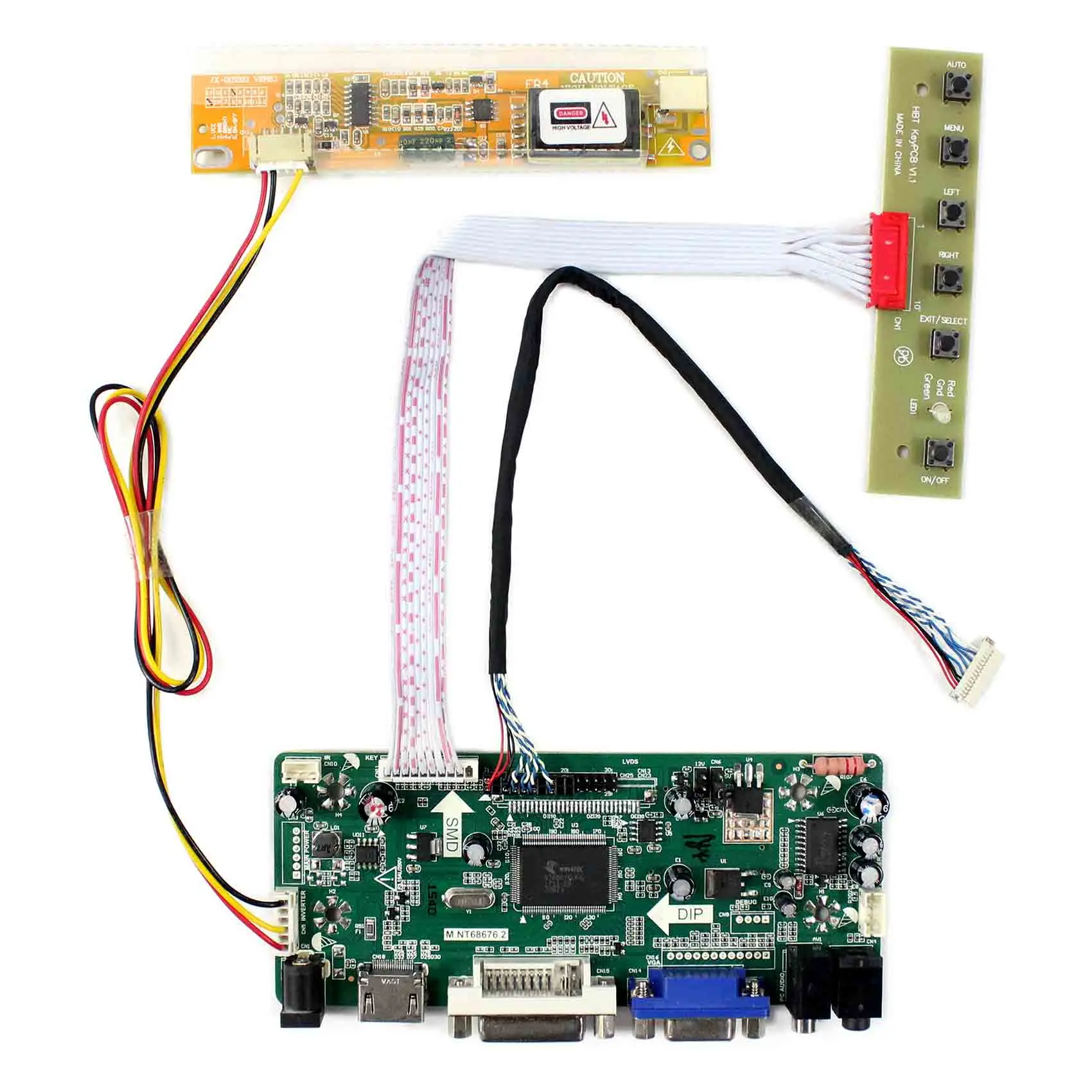 

Плата контроллера ЖК-дисплея для 10,4 "1024x768 LTD104EA5S HDM I DVI VGA M.NT68676