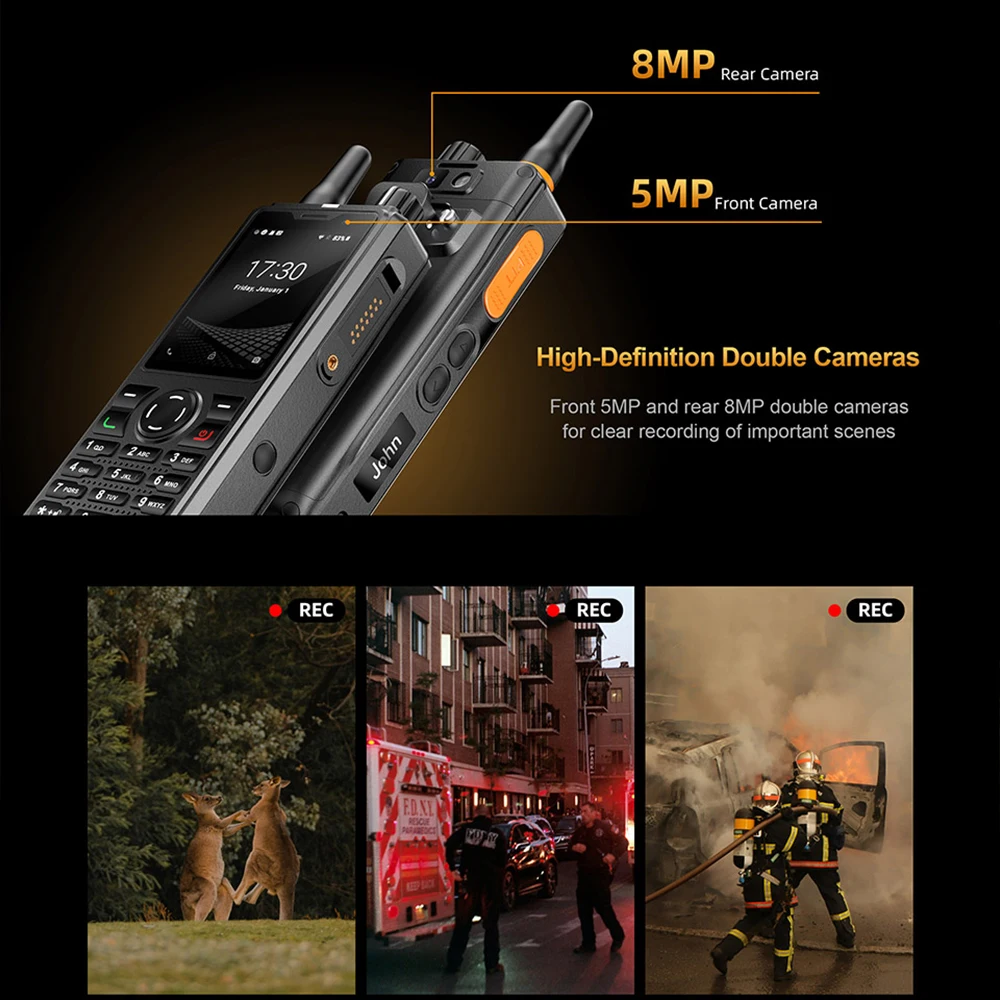 UNIWA F41 Rugged Phone 4G POC Walkie Talkie Zello 2.4" Touch Screen 1GB+8GB Waterproof Smartphone Android 8.1 4600mAh NFC