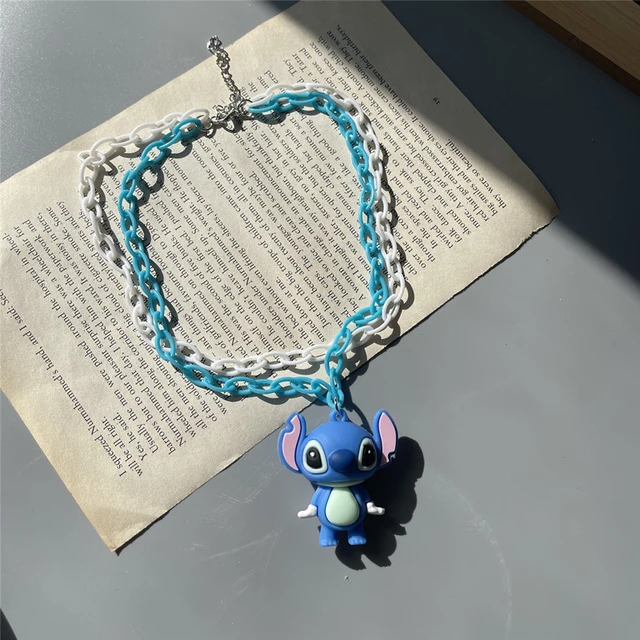 Disney Sci-fi Animated Film Lilo & Stitch Necklace Cute Cartoon Stitch  Enamel Pendant Necklaces For Women Jewellery Gifts - Necklace - AliExpress