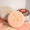 390Meters Rainbow Gradient Color Cake Yarn Organic Cotton Blend Yarn DIY Hand-woven Yarn Crochet Skirt Shawl Lace Line 2