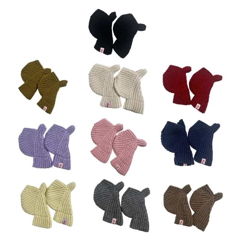 

Winter Lengthen Wrist Gloves Adult Knit Keep Warm Gloves for Outdoor Cycling