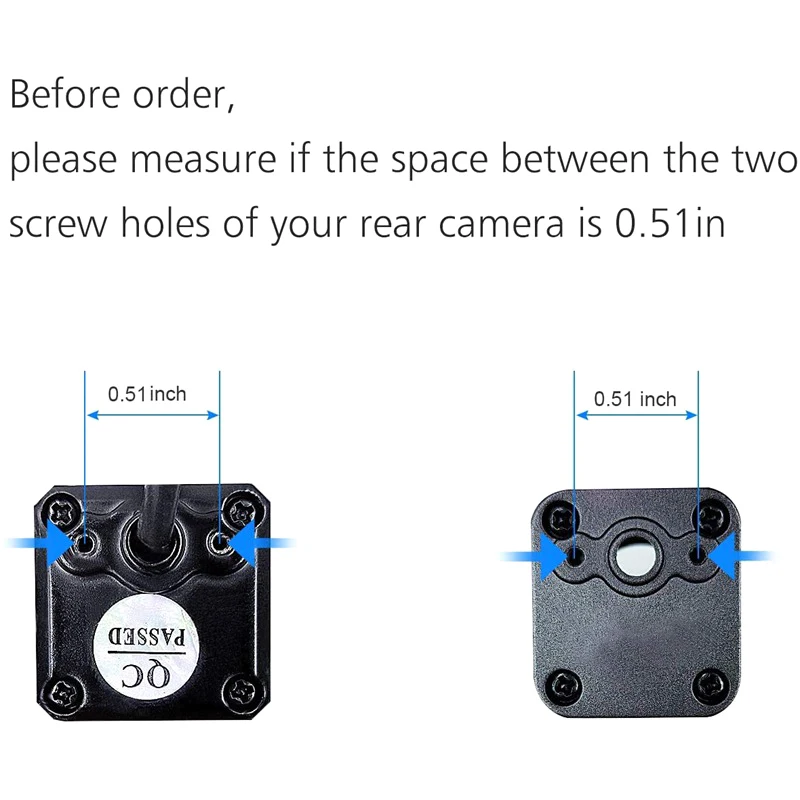 Universal 1pc Auto Rückfahr kamera Kennzeichen halterung Kit Halter für Rückfahr kamera Rückfahr kamera – Detail 4