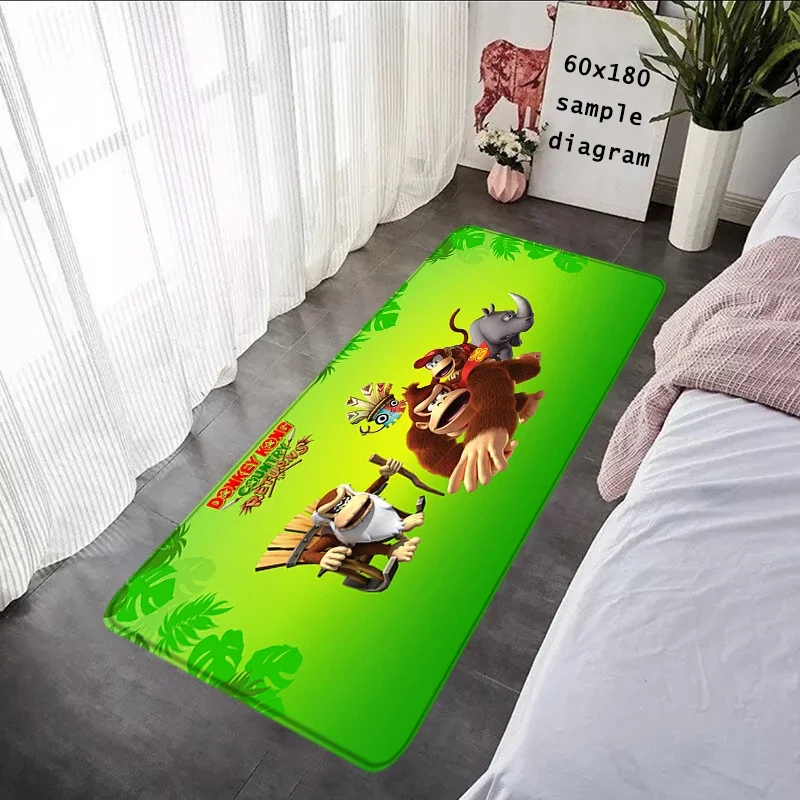 Bathroom Rug Entrance Doormat Donkey Kong Fluffy Carpet Living Room Rugs Foot Carpets Floor Mat Non-slip Hallway Home Decor$6!o 3