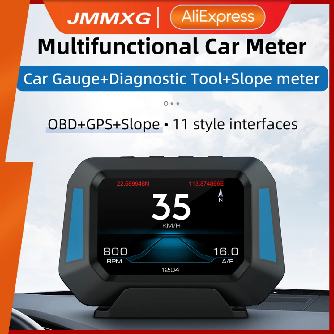 JMMXGOBD2GPSHUDHeadUpDisplayProjectorDigitalCarOBD