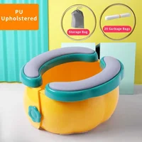 Baby Toilet Portable Travel Baby Potty Foldable Kids Potty Training Seat Easy to Clean With Storage Bag and 20 Garbage Bags 2