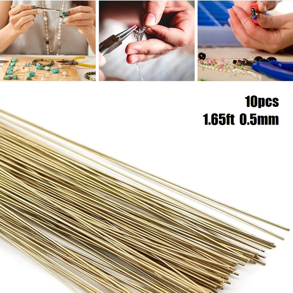 

10pcs Silver Welding Rods Gold Soldering Wire Metal Soldering Brazing Rods For Jewelry Repair Easy Solder Silver Welding Tool