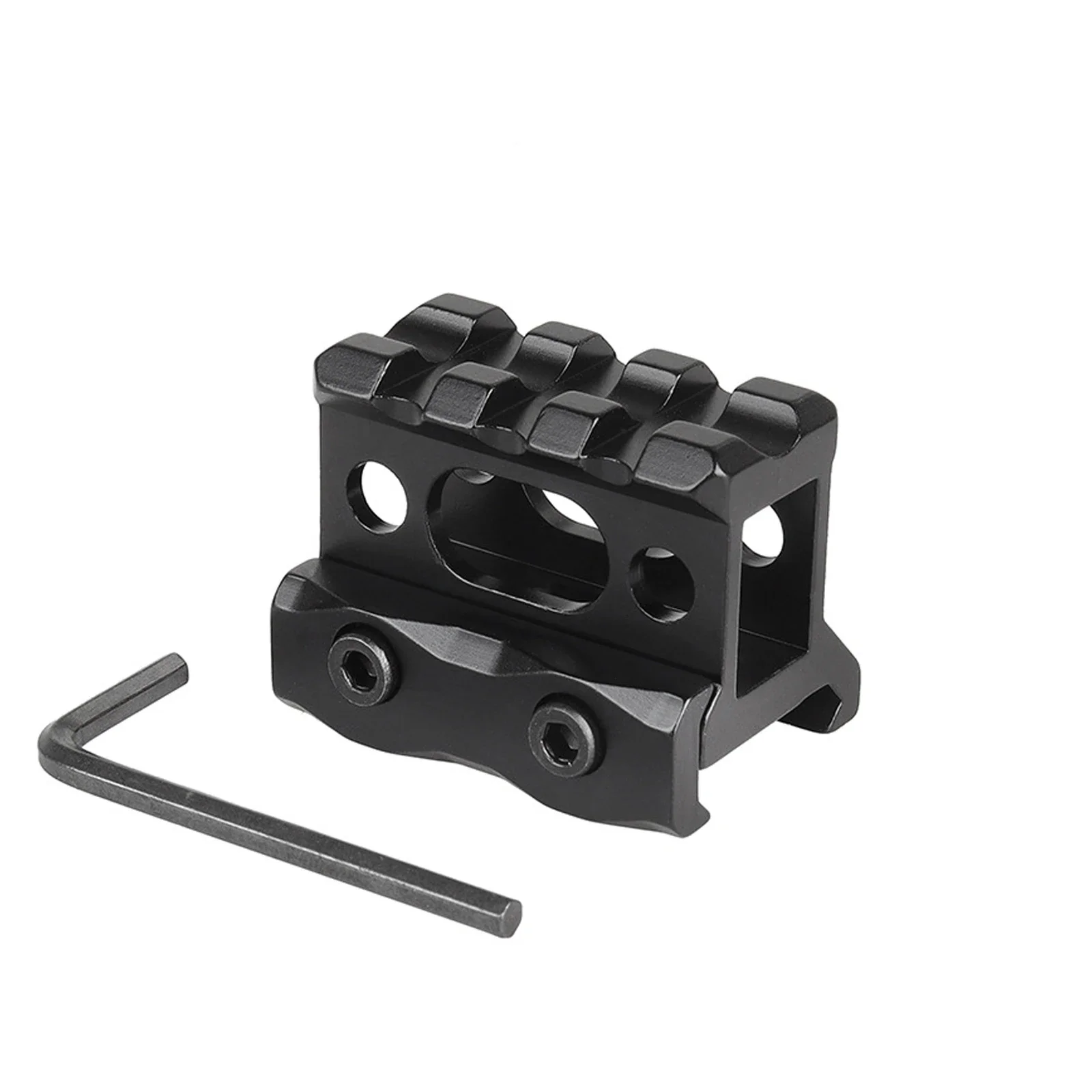 Picatinny Riser Mount 1" Height Short Aluminum Alloy Scope Base 20mm Picatinny Rail