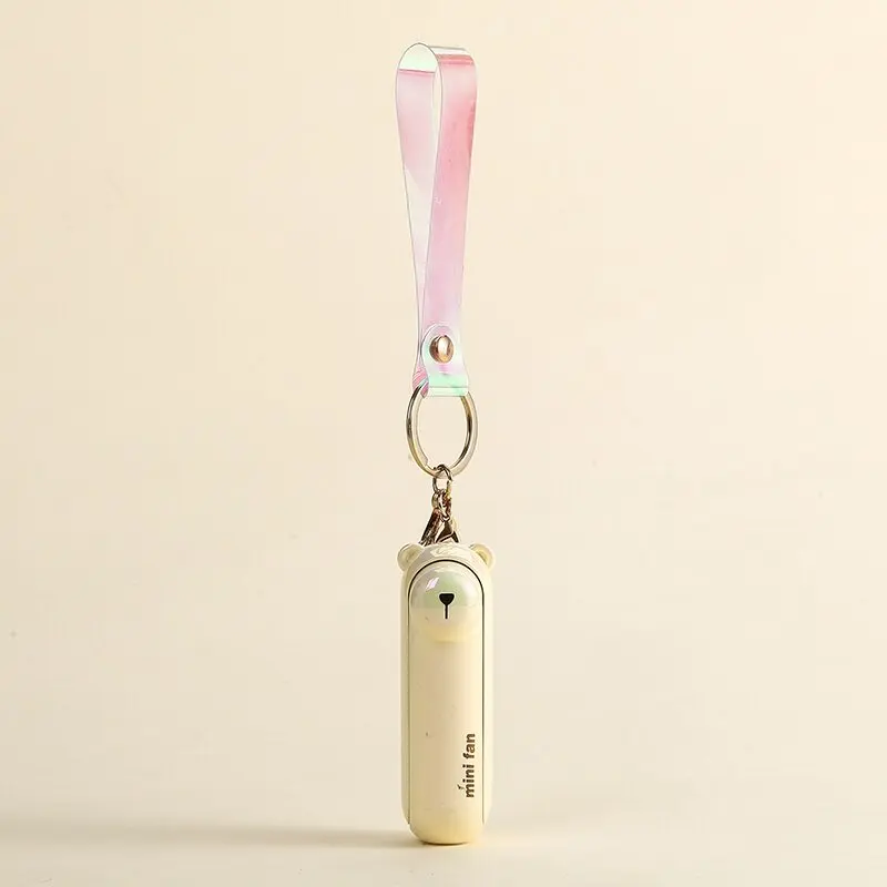 Cute Mini Fan Kipas Portable Hand Fold Bedside Office USB Charge Battery Table Desk Cooling