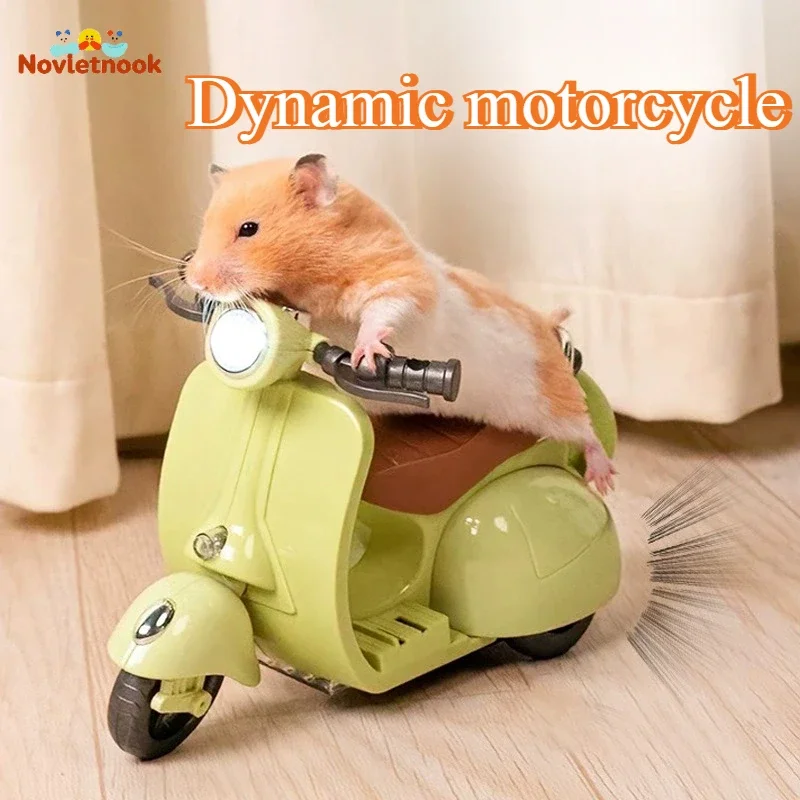 Doll Mini Electric Motorcycle Retro Dazzling Spin Children's Toy For Labubu Toy Motor For Doll No Pet Toys Motorcycle Model