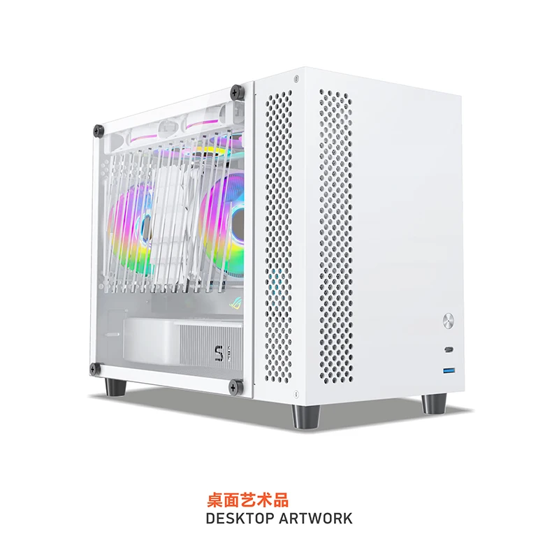 Aluminum Computer Case With Wireless Charge Gaming PC Chassis for Mini-ITX/SFX PSU/135mm Radiator MINI CASE | pc case,pc chassis,computer chassis frame,mini itx desktop case