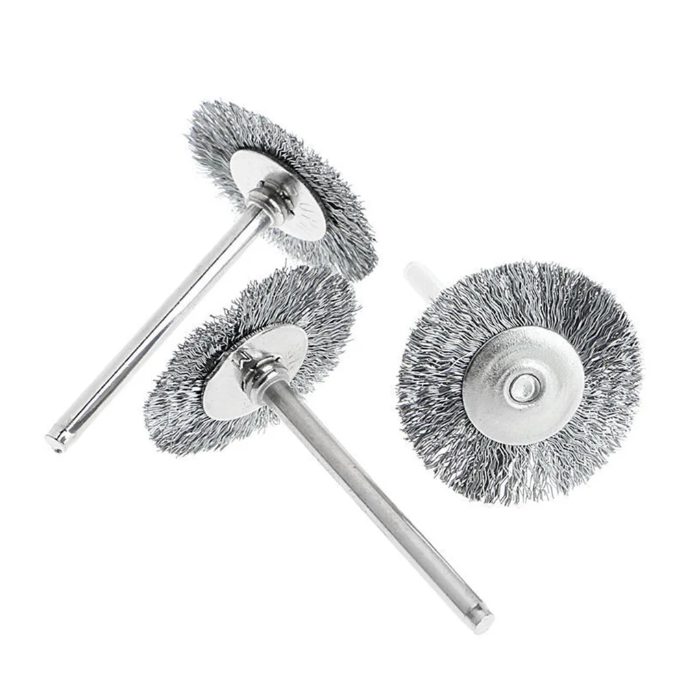 9Pcs/set Steel Wire Brush For Dremel Rotary Tool Paint Rust Removal Polishing Grinding Wheel Stainless Steel Wire Brushes 4