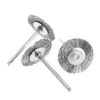 9Pcs/set Steel Wire Brush For Dremel Rotary Tool Paint Rust Removal Polishing Grinding Wheel Stainless Steel Wire Brushes 4