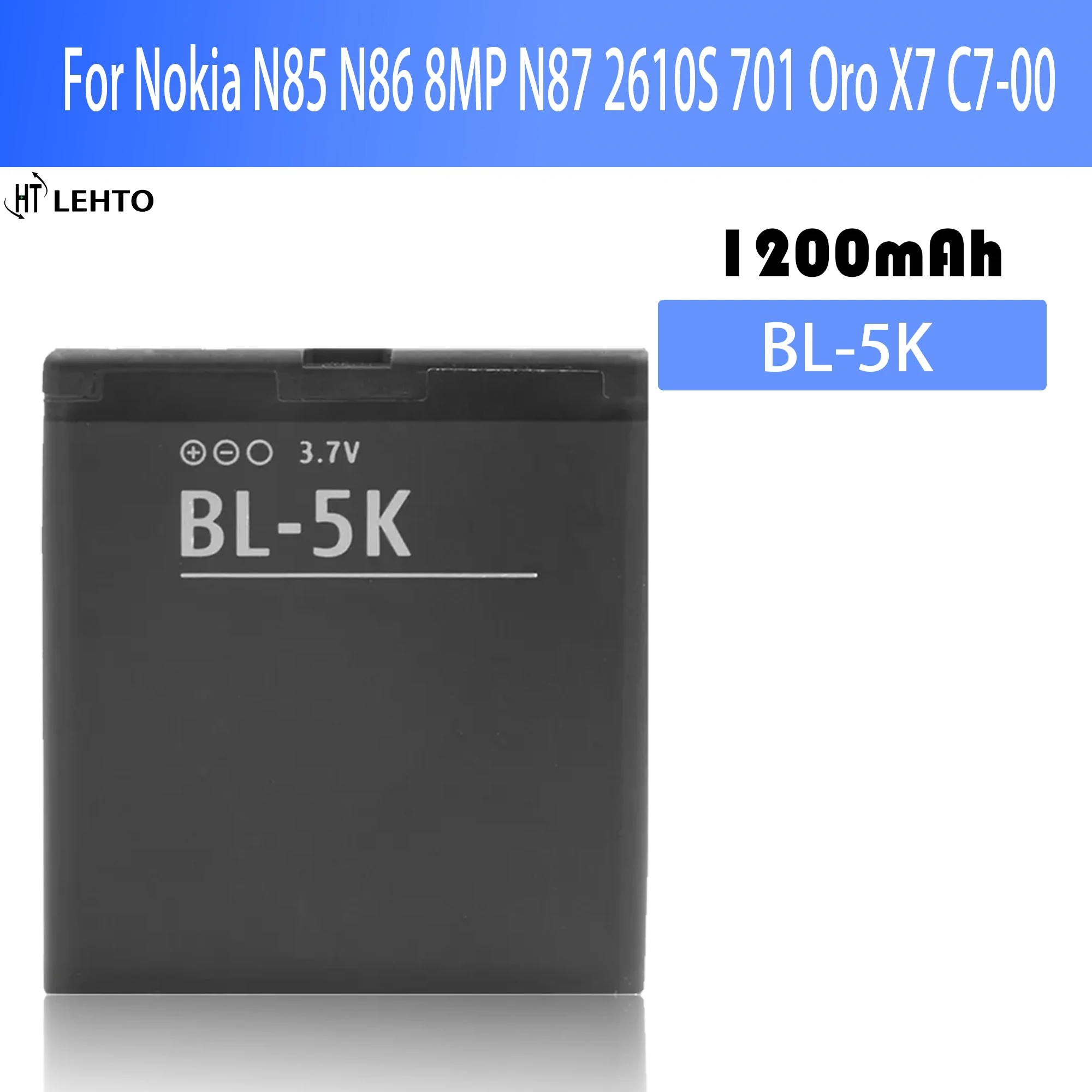 

New 100% Original BL-5K BL5K Battery For Nokia C7 N85 N86 8MP X7-00/701 phone Batteries Bateria
