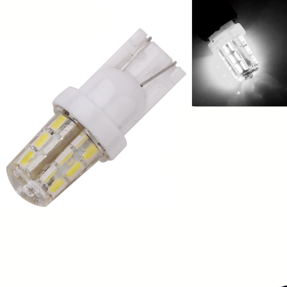 T10 3014 24SMD Car Silicone Lamp Side Marker Light License Plate Bulb