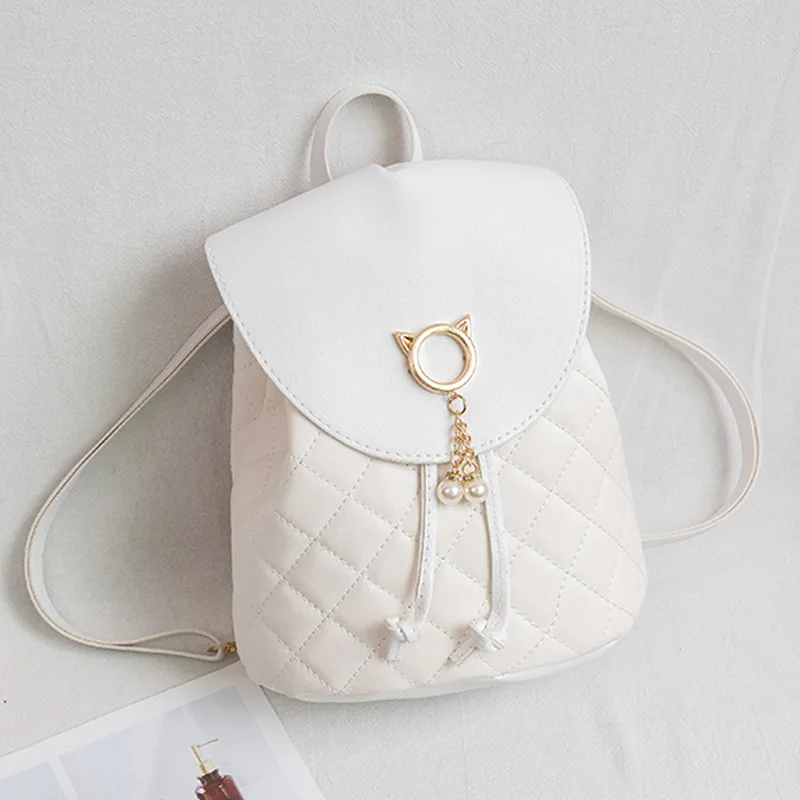 Women's Mini Kawaii Backpack 2024 Casual small Fresh sweet Fashion Gingham clamshell trend Outdoor travel сумка kawaii school