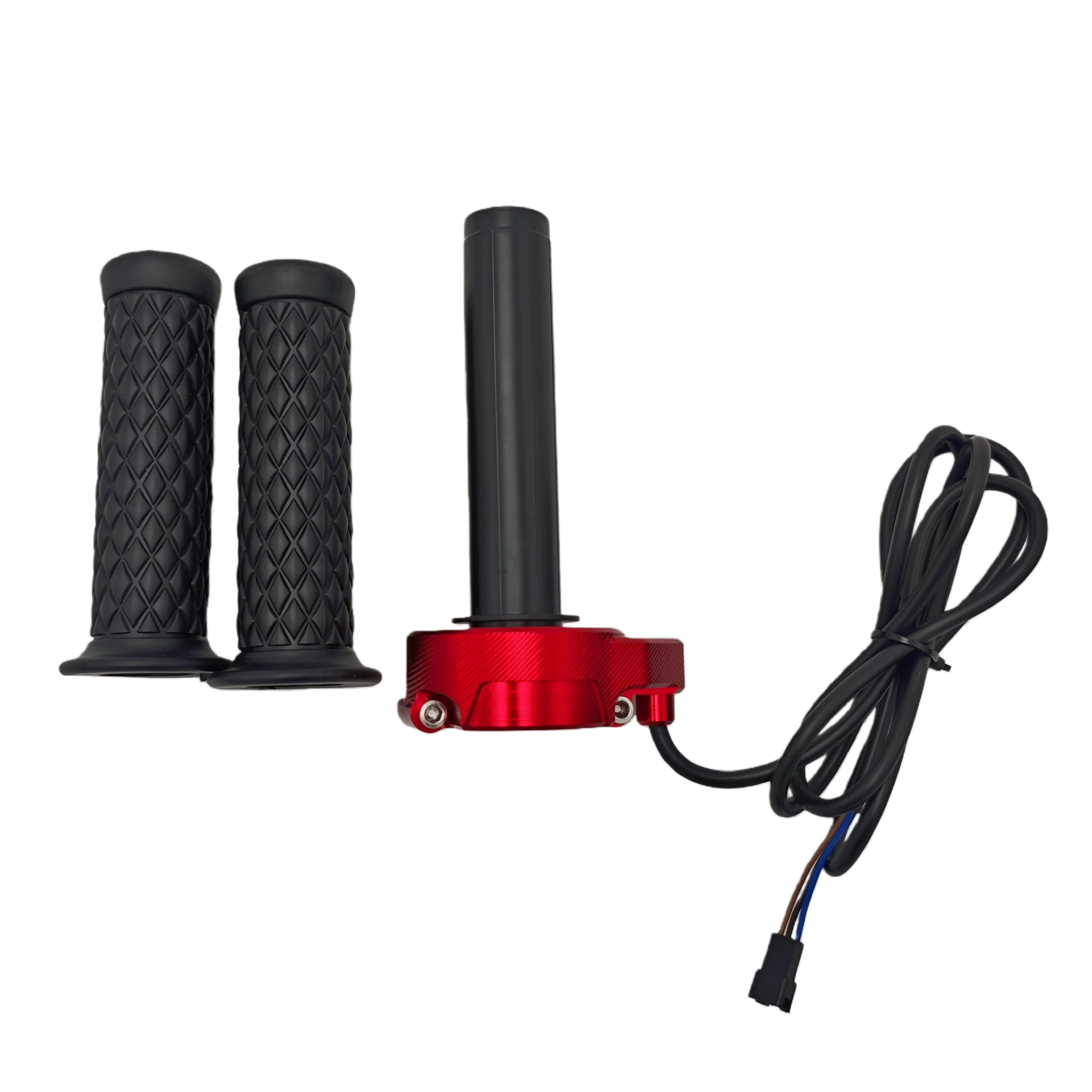 12V-90V 범용 CNC 트위스트 스로틀 스크론 스타일 풀 바 스로틀 (핸드 그립 포함) 전기 자전거용