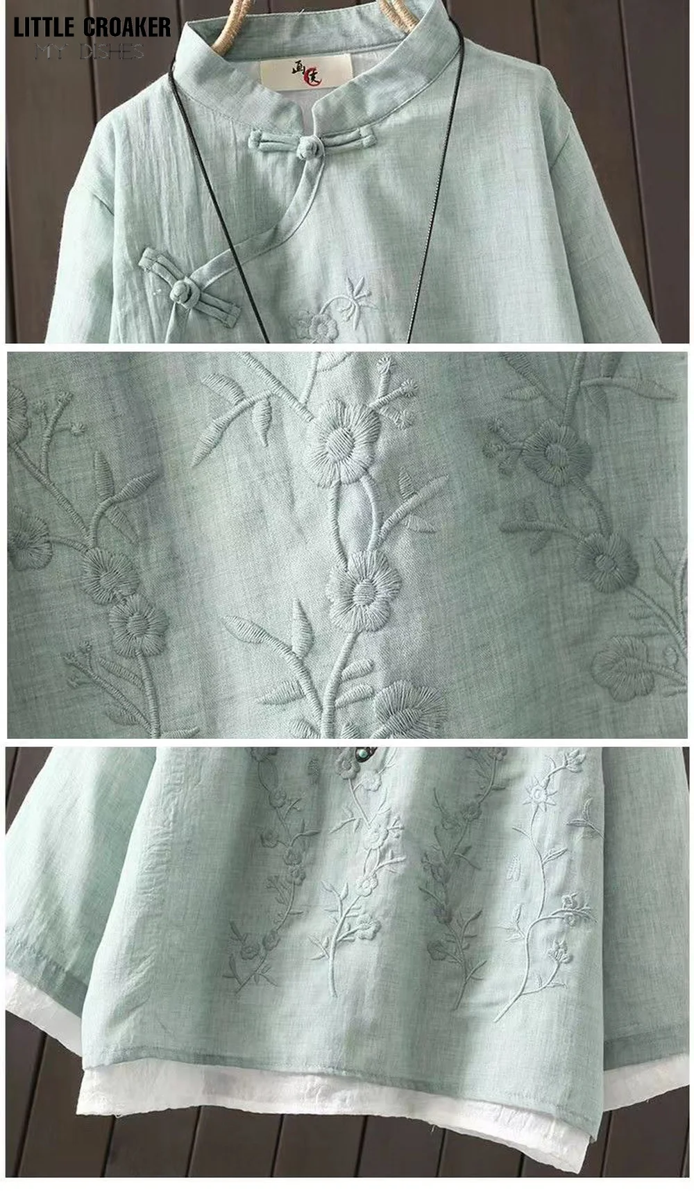 China Style Shirt Vintage Cheongsam Tops Hanfu Women Chaqueta Chinese Traditional Dress Tang Suit Harajuku Embroidery Blouse