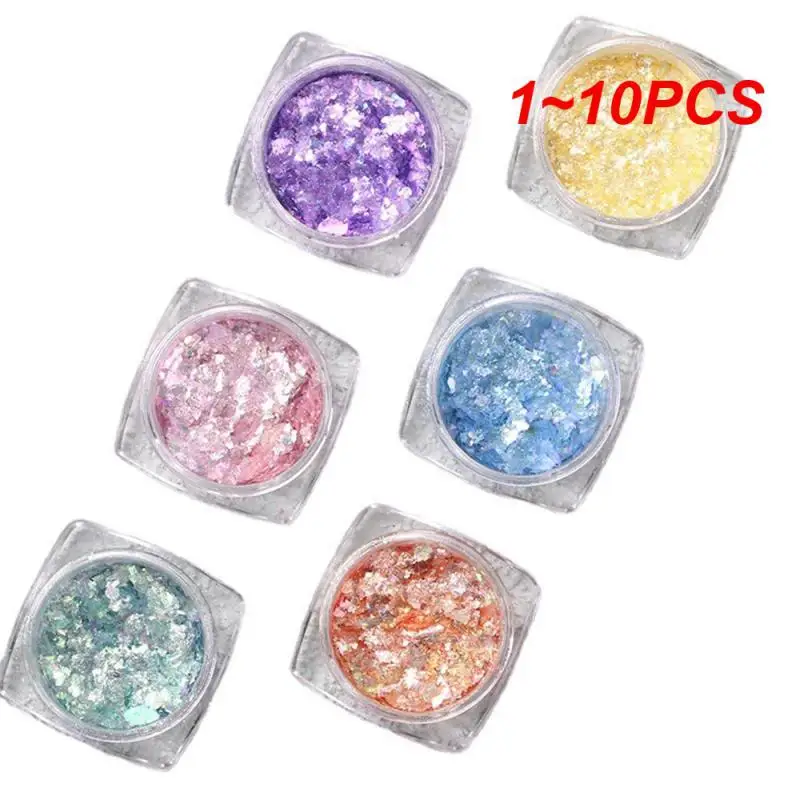1 ~ 10Pcs Cosmetici Crystal Fire Aurora Opal Powder Chameleon Glitter Flakes Per Ombretto Nail Art Resin Crafts Manicure