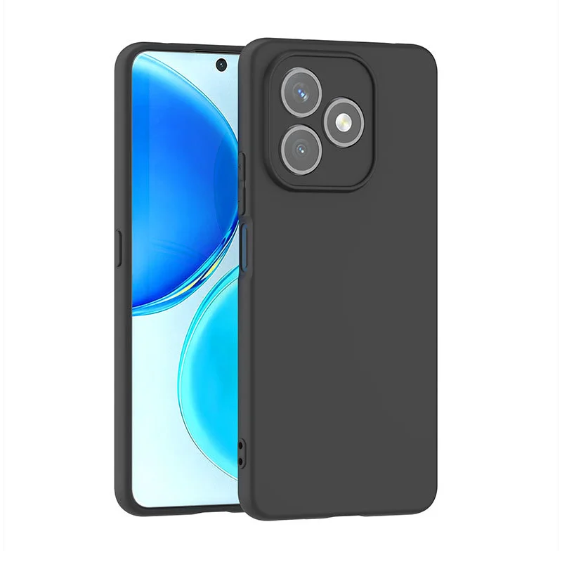 Sleek Black Matte Silicone Case