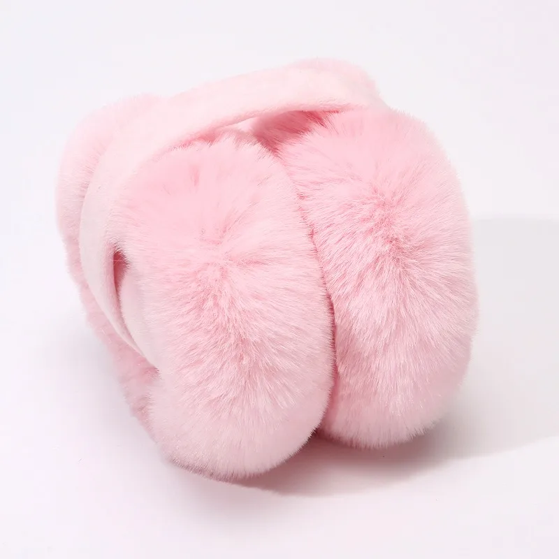 Foldable Plush Ear Warmers for Women - Adjustable & Cute Animal Design,  Soft  Thermal  Fleece  for Winter   Outdoors,