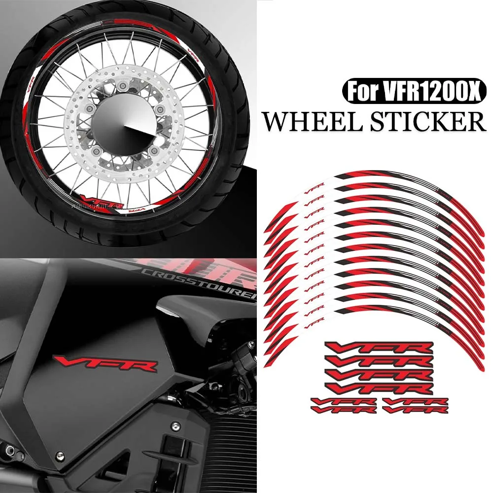 For Honda VFR1200x vfr1200x Motorcycle wheel protection stickers Motorcycle decorative stickers Decal stickers