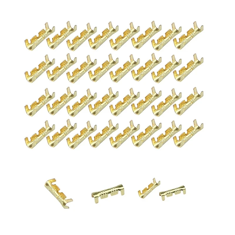 Wire Connectors 60/120PCS 453U-shaped Electrical Cable Tab Cold Insert Small Ceeth Terminal 0.3-2.5mm&sup2;