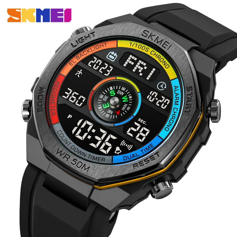 

SKMEI Diaphane педикюрные калорийные упражнения, двойной пробег, секундомер времени, отображение времени, даты, дня, ночи 2209