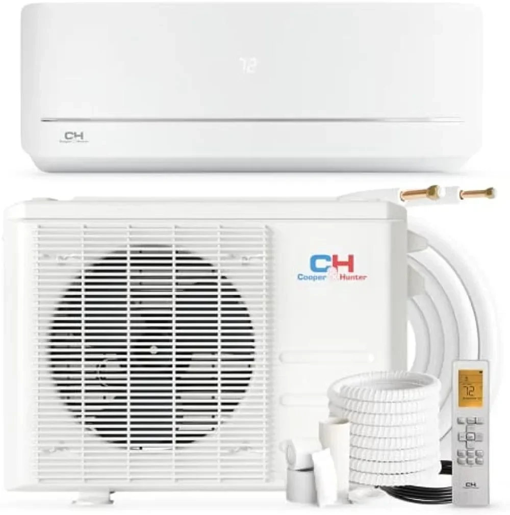 

Cooper & Hunter 12,000 BTU, 115V, 20.8 SEER2 Ductless Mini Split AC/Heating System Pre-Charged Inverter Heat Pump