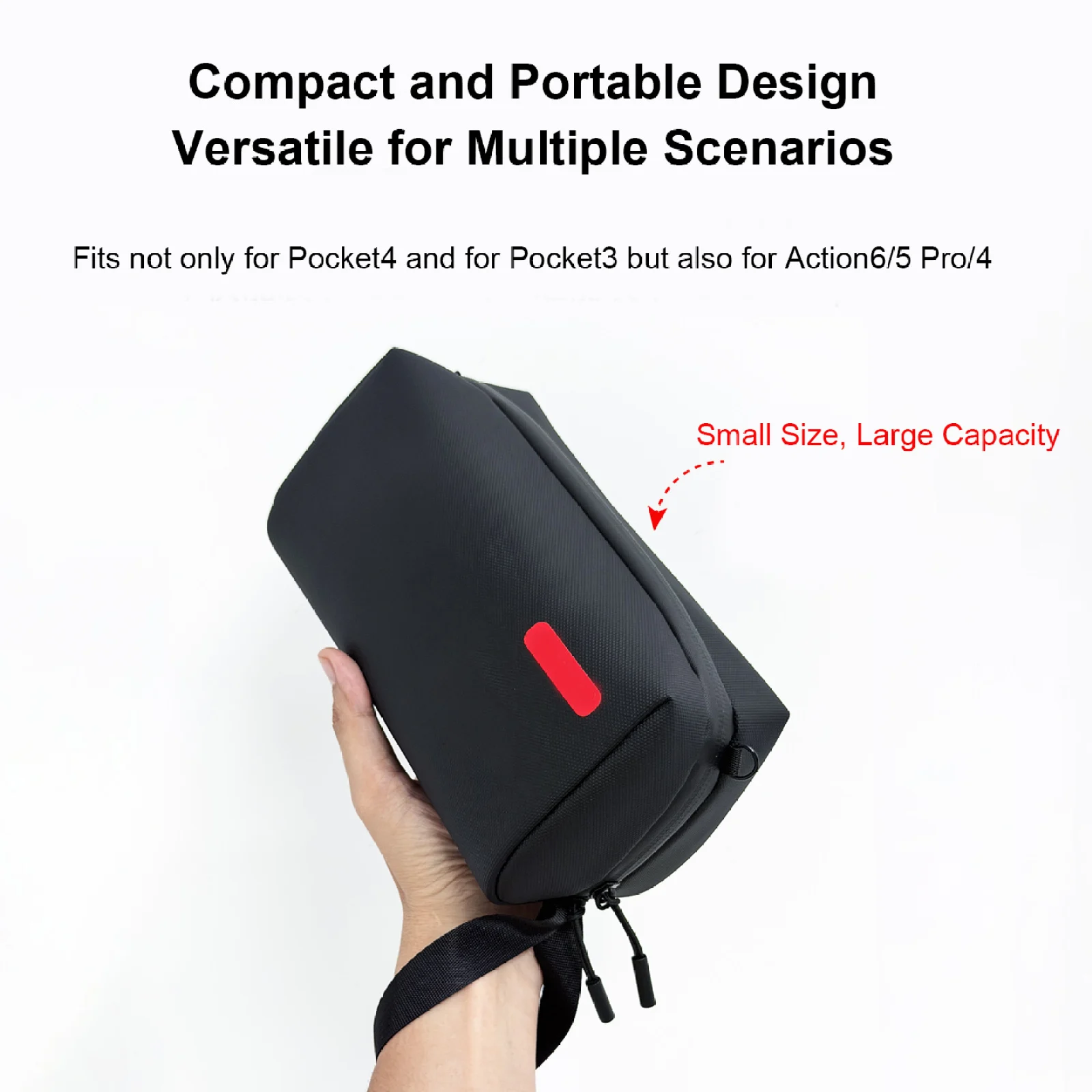 Sac étanche DJI Pocket 4/3, résistant aux chocs, grande capacité