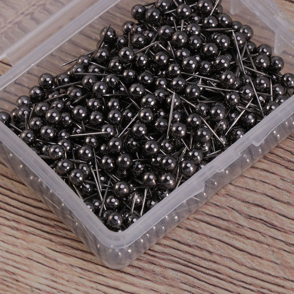 400pcs Round Map Flag Push Map Tacks Metal Fixed Plastic Round Ball Needle Cork For School Home Office  Map Flag Push Pins 