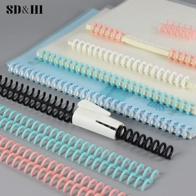 1PC Plastic Loose Leaf Binders Ring Binding A4 A5 A6 A7 B5 papers For DIY Paper Notebook