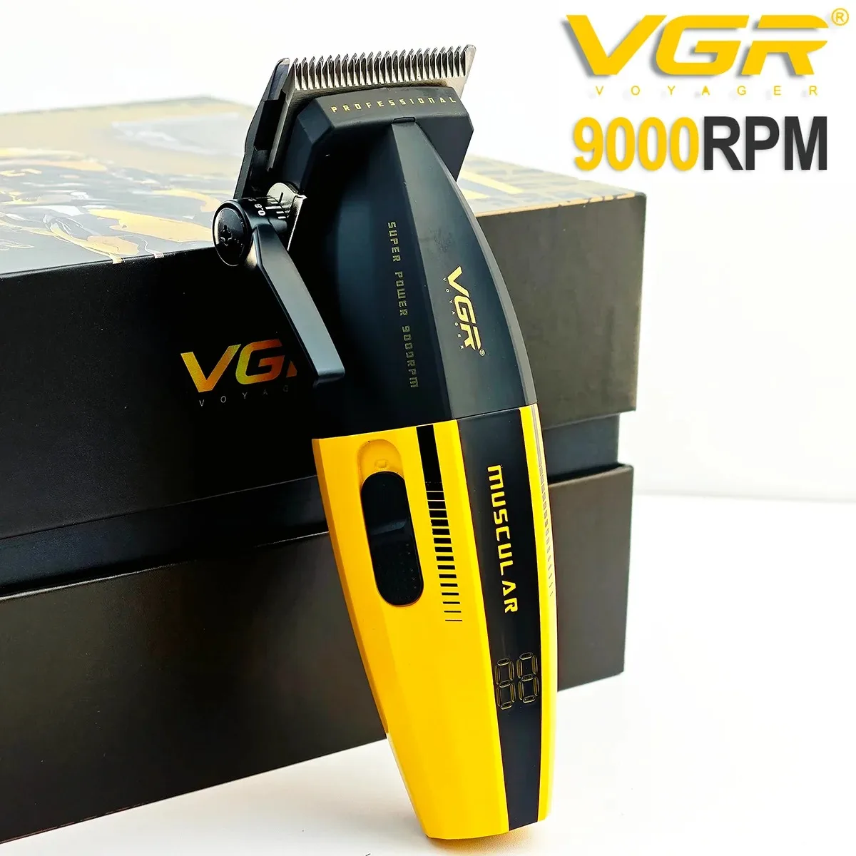 VGR Hair Trimmer Professional LED Hair Cut Machine Cordless 9000