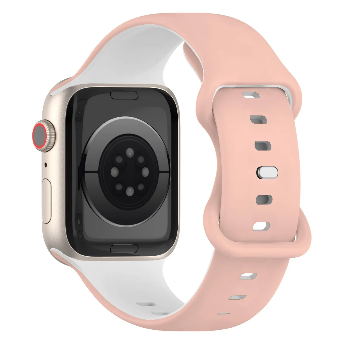 Cinturino per iWatch 42/44/45/49mm 38/40/41mm Cinturino sportivo in silicone alla moda per orologi serie Ultra2 Se 9/8/7/6/5/4/3_voghion.com