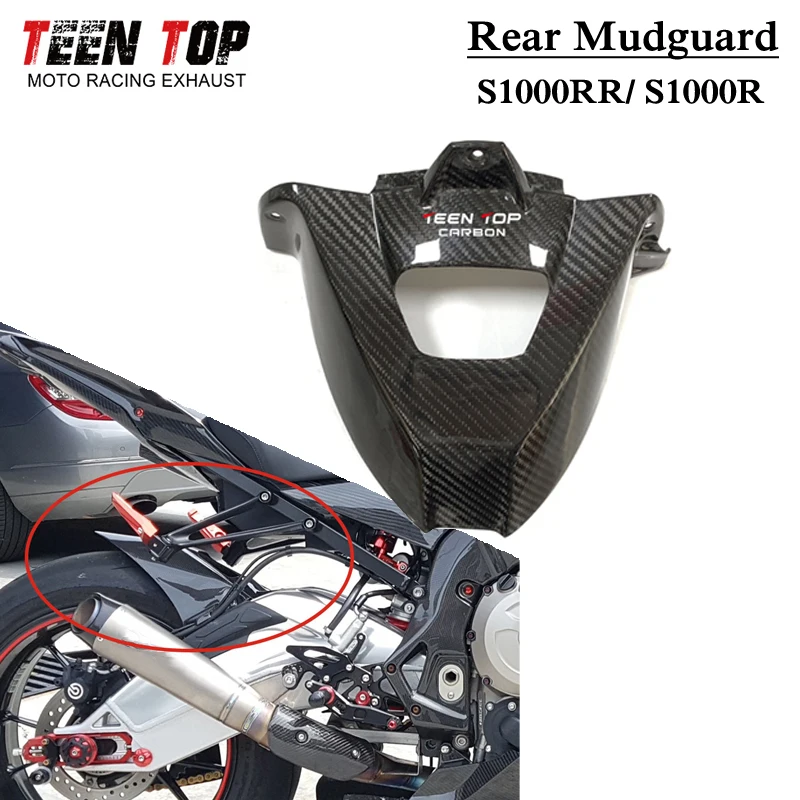 

Real Carbon Motorcycle Rear Wheel Hugger Fender Mudguard Cover Fairing Rear Mudguard For BMW S1000RR 2009 - 2018 S1000R 2014+