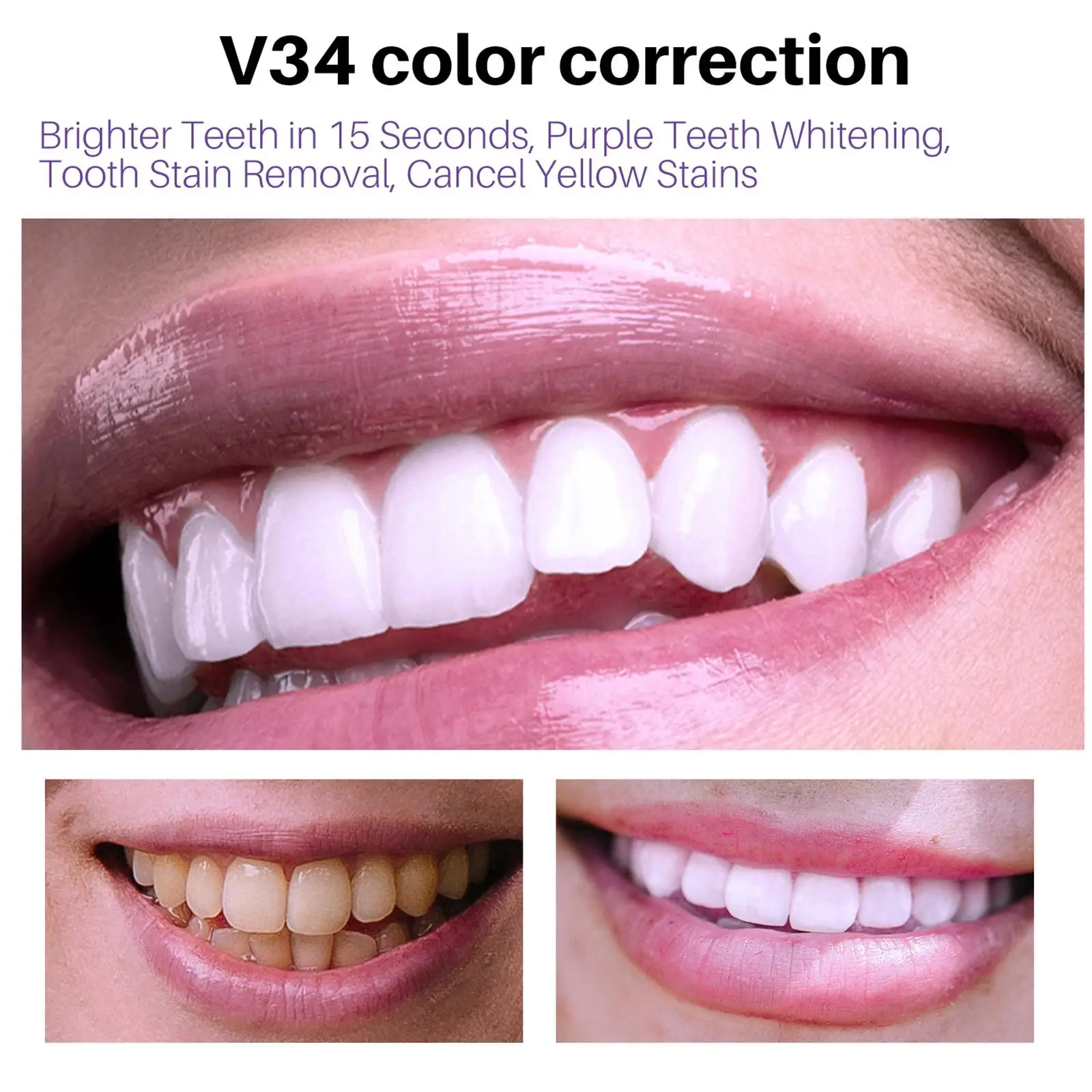 Teeth Whitening Mousse 50ML Remove Stains Fresh Breath Tooth Hygiene Foam Cleaning Oral N8P2