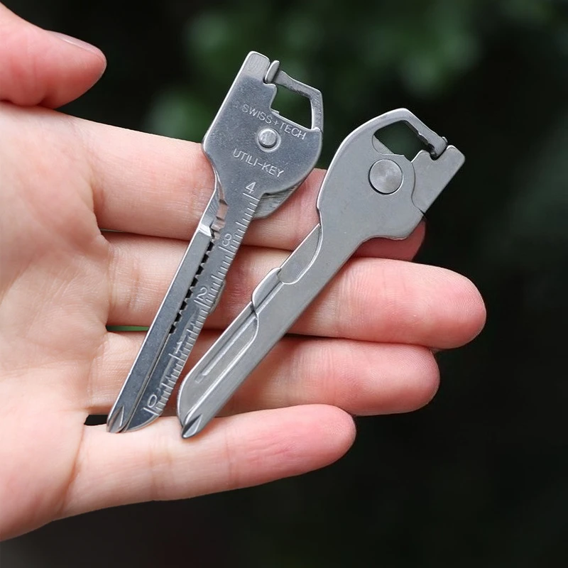 Enhanced Multi-Function Folding Tool Keychain
