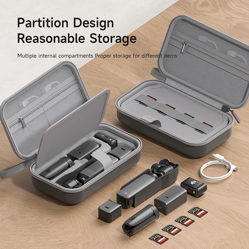 Hagibis Custodia da trasporto portatile per DJI Osmo Pocket 3 Creator Combo Borsa di stoccaggio per accessori per lettori di schede stabilizzatore cardanico - immagine 2