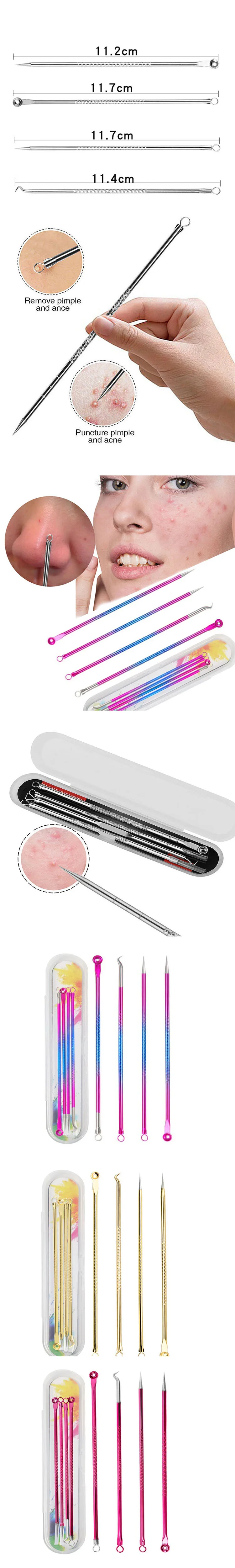 Pimple And Blackhead Removal Kit With Facial Cleaning Tools_voghion.com