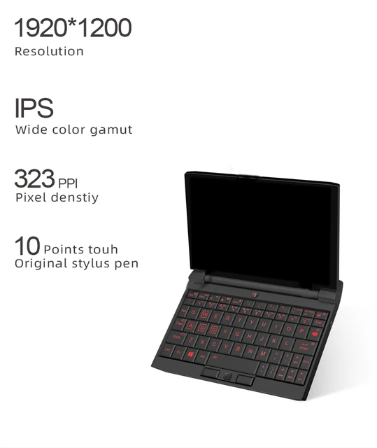 OneGx1 Pro PC Mini Laptop 7.0 inch 16GB+512GB/1TB Win 10 Intel 