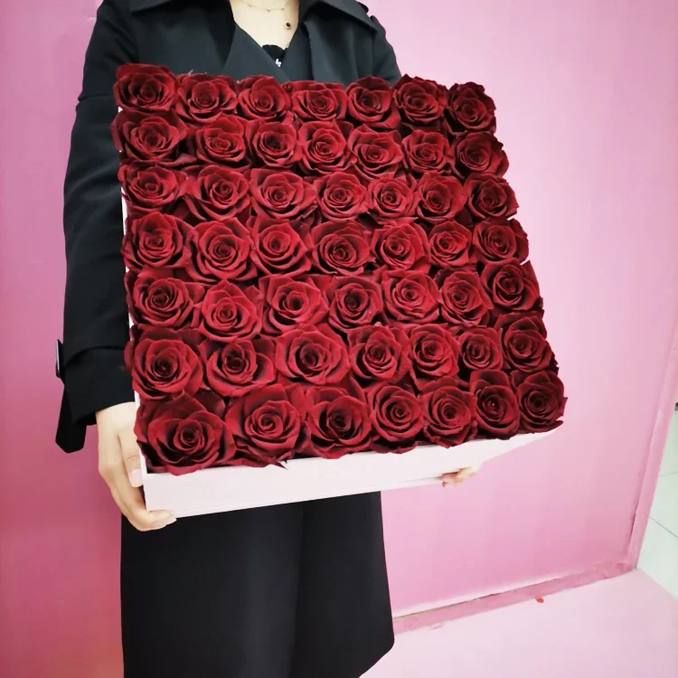 

Valentines Day Gift, A Grade Forever Real Flower ,Eternal Roses ,Preserved Long Lasting Preserved Rose In Box For Woman