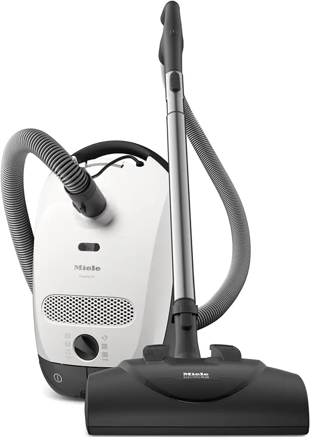 

Miele Classic C1 Bagged Canister Vacuum, Lotus White