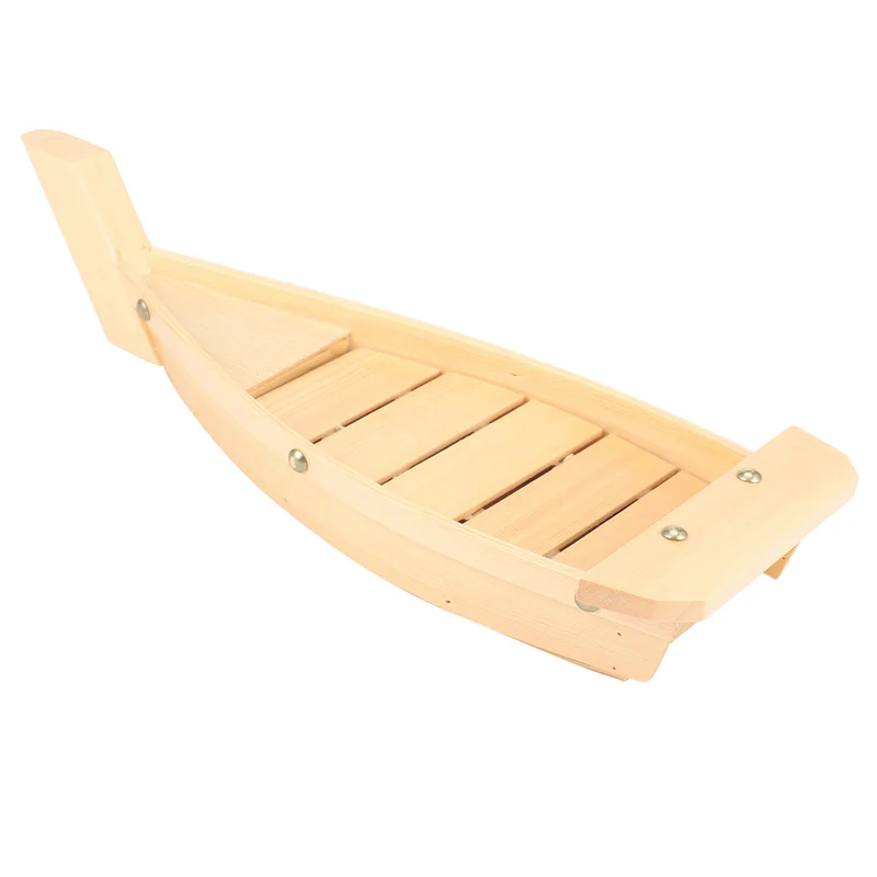 Y42A-3Pcs 42X17X7.5Cm 일본 요리 스시 보트 스시 도구 나무 수제 간단한 선박 사시미 차가운 요리 식기 바