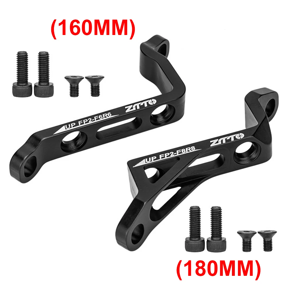 Disc Brake Bracket Converter Post Mount To Flat Mount Front & Rear Disc Brake Caliper Mount Adapter PM To FM for 160 180mm Rotor