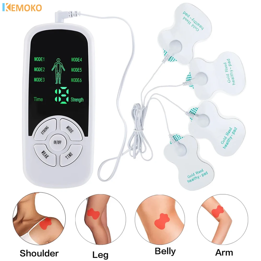 

Electric Muscle Therapy Stimulator Tens Unit Machine Meridian Physiotherapy Pulse Abdominal Body Prostate Massager 6 Modes EMS