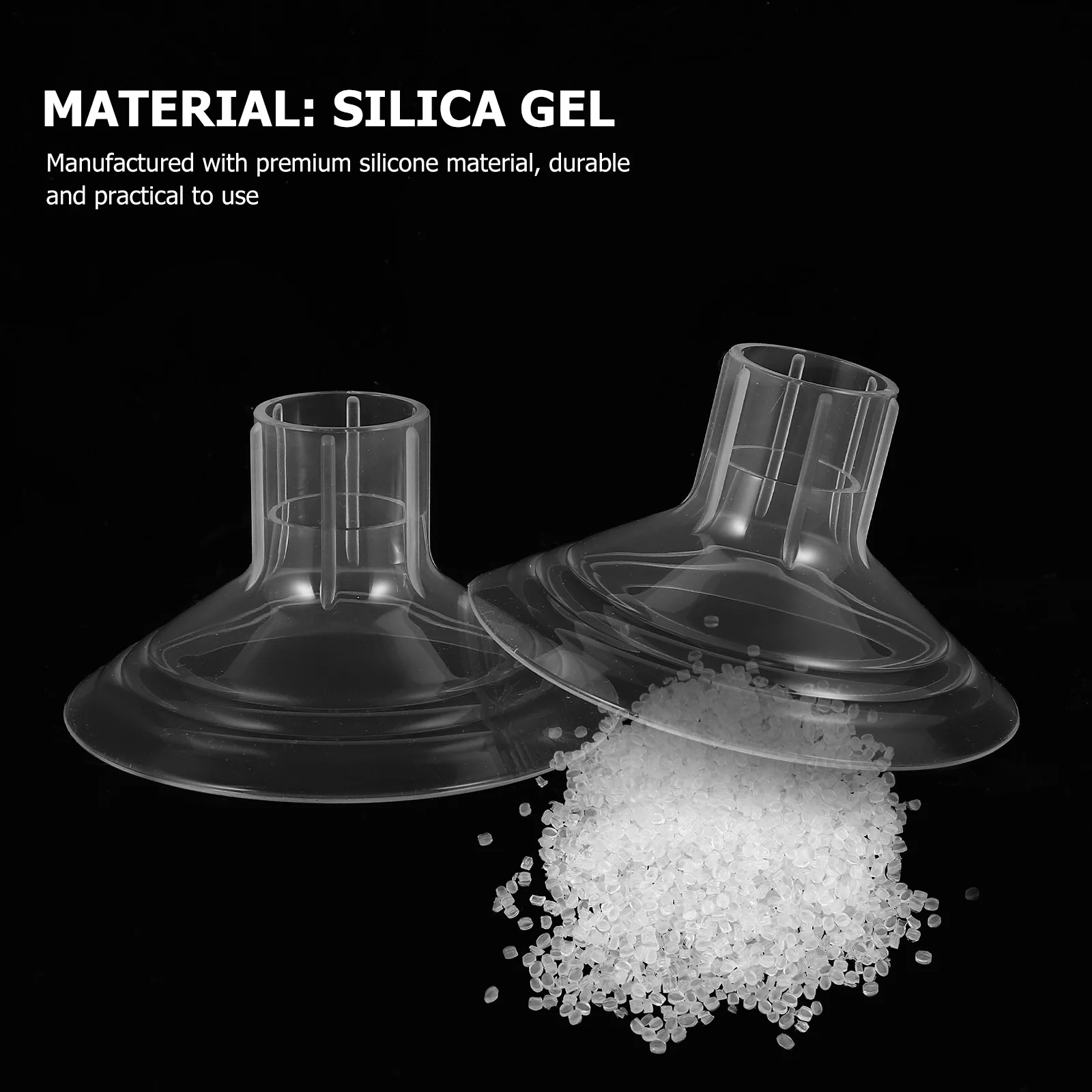 2 Pcs Breast Pump Pads Pumps Parts Reusable Accessories Silica Gel Women Women's Silicone Replacements 2